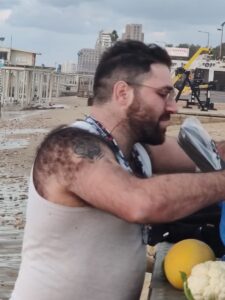 Wolf preparing offerings